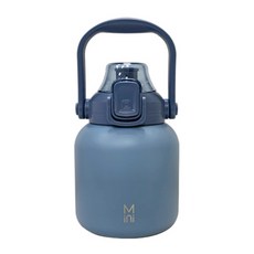 M ini 提把彈蓋保溫瓶 HP1-800B 149 x 120 x 18.6mm, 霧藍色, 800ml, 1個