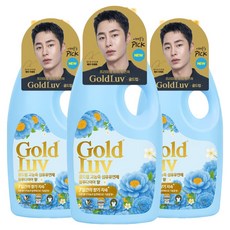 GoldLuv 高濃縮衣物柔軟精 藍鑽 瓶裝, 3個, 1.1L