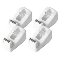 온업 파스텔 컬러 미니 테이프 디스펜서, 화이트, 4개