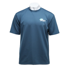 TUBE TREE 男款寬版防曬短袖T恤 A6218, 珊瑚藍