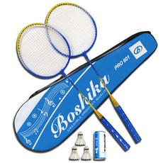 羽毛球拍+羽毛球 3入+球拍收納包, 1組, PRO 601(藍色)