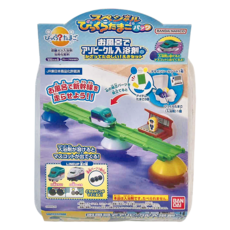 BANDAI 泡澡公仔沐浴球 交通玩具車站組, 混合色, 1盒