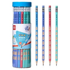 deLi 得力 Pastel三角洞洞HB書寫鉛筆, 30入, 混色