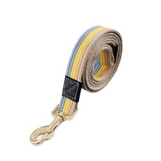 DING DONG PET 寵物三色帆布簡易牽繩, 1個, 黃色