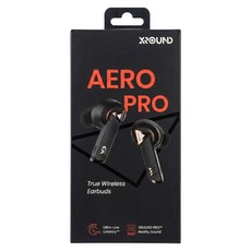 XROUND AERO PRO Wireless 主動降噪 耳塞式 無線耳機 低延遲 AI 通話降噪 Bass Boost 曜石黑 XAW-02