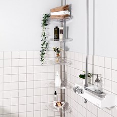 LIVING HAPPY Virtue Nine 浴室邊角架 5層, 珠寶, 1個