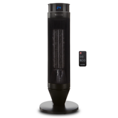 En tus manos PTC 塔式辦公室家用暖風機 + 遙控器, 黑色, EP-S500