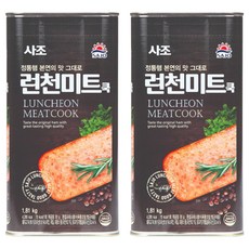 사조 런천미트쿡, 1.8kg, 2개