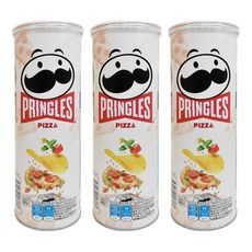 PRINGLES 品客 洋芋片 比薩口味, 追劇必備零食, 102g, 3罐