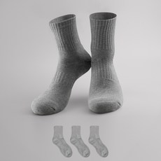 Sockpiens DEOFRESH 氣墊運動襪 3雙, 1套, 灰色