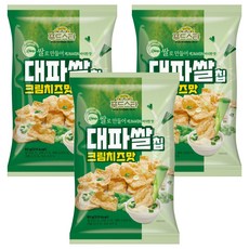 푸드스타 대파쌀칩 크림치즈맛, 60g, 3개