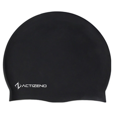 ACTIZENO 高級矽膠泳帽, 黑色, 1個