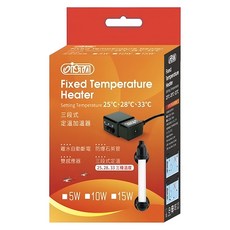 ISTA 伊士達 三段式定溫加溫器 雙控溫晶片 加溫棒 加熱器 加熱棒 控溫器 15w, 1個