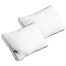 I'm Living Black Line Nano Fill-ever 柔軟魔法枕芯 標準型, 2個, 白色