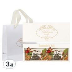 알카미아비누 비누 우바 미르틸로 2p + 선물상자 아이보리 + 쇼핑백, 3개