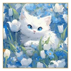 特別商店 DIY 繪畫套組 30 x 30 cm, 1個, 貓咪 3