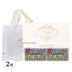알카미아비누 비누 라벤다 2p + 선물상자 아이보리 + 쇼핑백, 2개