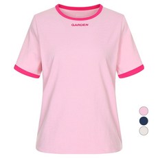 OLIVE DES OLIVE 女款刺繡點綴修身拼色棉質T恤