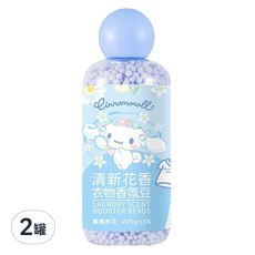 Cinnamoroll 大耳狗喜拿 清新花香衣物香氛豆 藍風鈴花, 220g, 2罐