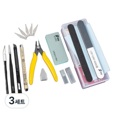 건담프라모델 공구 세트 2, 혼합색상, 3세트