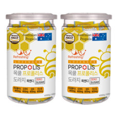 목쿨 프로폴리스 도라지 목캔디, 80g, 2개