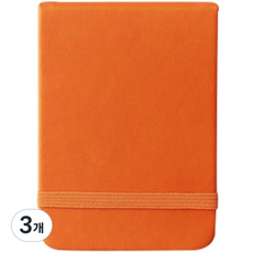 JF COMPANY 便攜式雙面可撕線迷你筆記本 96張, 橘色, 3個