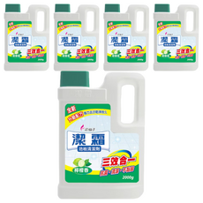 farcent 花仙子 潔霜 地板清潔劑 檸檬香, 2kg, 5瓶