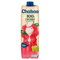 CHABAA 啜吧 荔枝佐葡萄果汁，100%果汁, 1L, 1瓶