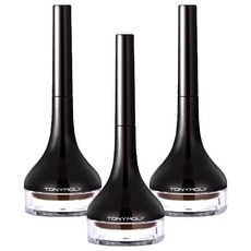 토니모리 백젤 아이라이너 롱 브러쉬, 펄브라운, 3개