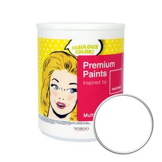 노루페인트 팬톤 멀티 에그쉘광 페인트, 화이트 White, 1L, 1개