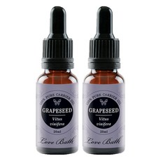 Love Bath 香氛臉部保養油 葡萄籽香, 20ml, 2瓶
