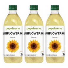 Pepebruno 葵花油, 3個, 1L