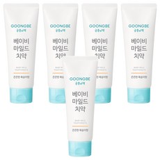 궁중비책 베이비 무불소 치약 은은한 복숭아향, 80g, 5개