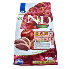 QC-7 天然藜麥無穀機能系列 鴨肉蘋果 貓用化毛保健 1.5kg, 化毛保健, 1袋