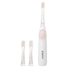 pigeon 貝親 寶寶專用電動牙刷 附刷頭, #4902508002066, 粉色, 1組