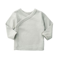 Mom's care 嬰兒素色長袖肚衣