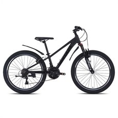 산타자 크라이저2.1V 24 MTB 알루미늄 림 브레이크 12.8kg 방문설치, 매트블랙, 1개, 160cm