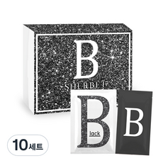 엘모르 샤벳 모델링 마스크팩 블랙 세트, 10세트