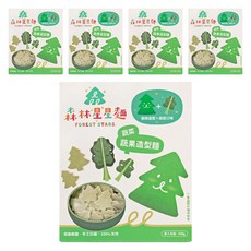 FOREST NOODLES 森林麵食 森林星星麵 新鮮蔬菜 1.5歲以上, 200g, 5盒