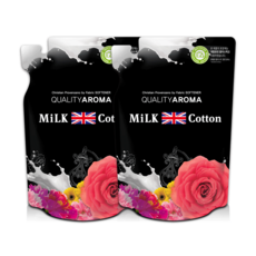 ATO Safe MiLK Cotton 香氛衣物柔軟精補充包 April Blue, 700ml, 2包