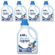 LiQ 洗衣與洗衣槽雙效護理 一般用 瓶裝, 5個, 2.7L
