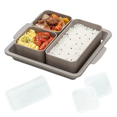 裝飾減肥單人獨食餐具組, 煙灰色, 1套