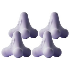 오코로 릴리즈 스트레칭 핸디형 마사지볼, 퍼플, 4개
