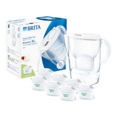 BRITA 台灣公司貨 MARELLA 濾水壺 + 濾芯 7個, 白色, 1組