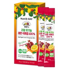 Nutri D-DAY NFC鮮榨檸檬石榴汁隨身包 14條入, 280g, 1個