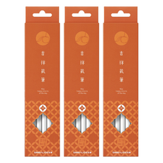 SIMBALION 雄獅 3304256A 吉祥籤筆圓桿塗頭鉛筆 三角塗頭, 白色, 36支