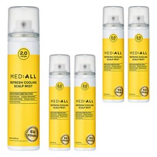 메디올 리프레시 쿨링 스칼프 미스트, 5개, 80ml