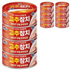 사조참치 고추참치 안심따개, 135g, 12개