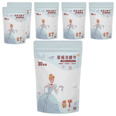 收納王妃 迪士尼壓縮洗臉巾 花花仙杜瑞拉 200 x 200mm, 30個, 6包