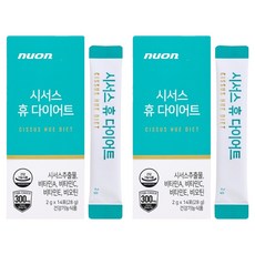 NUON 시서스 휴 다이어트 보조제 14p, 28g, 2개